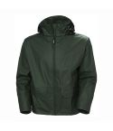 Helly Hansen Voss Waterproof Zip Front Green Hooded Workwear Jacket
