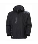 Helly Hansen Manchester Waterproof Black Hooded Workwear Shell Jacket