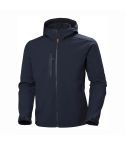 Helly Hansen Kensington Navy Hooded Zip Front Softshell Workwear Jacket