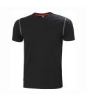 Helly Hansen Oxford Pure Cotton Black Short Sleeve Workwear T Shirt