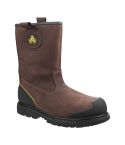 Amblers Safety FS223 Brown Leather Goodyear Welted Safety Rigger Boots