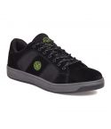 Apache Kick Black Suede Leather S1P Steel Toe and Midsole Safety Trainers
