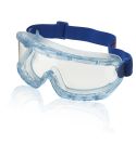 Premium Blue Frame Wide Vision Anti Mist and Scratch Safety Goggles