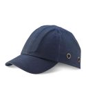 Safety Baseball Style Lightweight ABS Navy Bump Cap with Ventalation