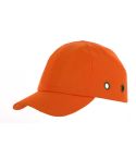 Safety Baseball Style Lightweight ABS Orange Bump Cap with Ventalation