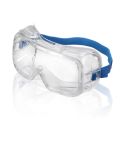 General Purpose EN166 Indirect Port Ventilation Clear Safety Goggles