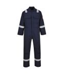 Portwest BIZ5 Bizweld Navy Iona Cotton FR Workwear Coverall with High Vis