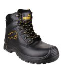 Puma Safety Boots Mens Borneo Mid Black Leather S3 Working Boots
