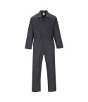 Portwest C813 Black Liverpool Polycotton Zipped Front Workwear Coverall