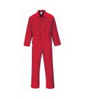 Portwest C813 Red Liverpool Polycotton Zipped Front Workwear Coverall