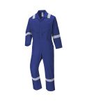 Portwest C814 iona Royal Pure Cotton Workwear Coverall with High Vis