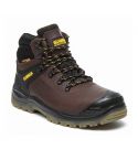 DeWalt Newark Waterproof Brown Leather Mens Safety Hiker Boots