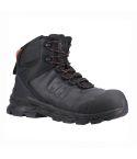 Helly Hansen Oxford ESD Waterproof Side Zip Black Leather Safety Boots
