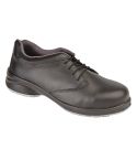 Himalayan 2214 Ladies Black Leather S1P SRC Lace Up Star Safety Shoes