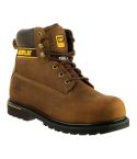 CAT Holton SB Brown Leather Safety Boots