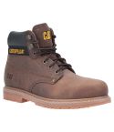 Caterpillar Powerplant S3 Welted Brown Leather Mens Safety Boots