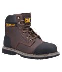 Caterpillar Powerplant S3 Crazy Brown Leather Scuff Mens Safety Boots