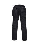 PW3 Workwear Black PW305 Holster and Kneepad Pocket Stretch Work Trousers