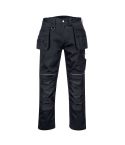 PW3 Workwear Black PW347 HD Cotton Kneepad and Holster Work Trousers