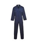 Portwest S999 Navy Concealed Stud Front Polycotton Workwear Coverall