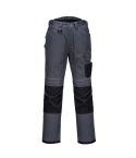 PW3 Workwear Grey Black T601 Kneepad Multipocket Stretch Work Trousers