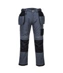 PW3 Workwear Grey Black T602 Holster Pocket Stretch Kneepad Work Trousers