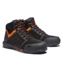 Timberland Pro Radius Mid Black Orange Textile S1P SRC Mens Safety Boots