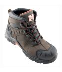 Unbreakable Hurricane Brown Leather Waterproof S3 SRC Safety Work Boots