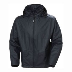 Helly Hansen Voss Waterproof Zip Front Navy Hooded Workwear Jacket