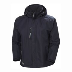 Helly Hansen Manchester Waterproof Navy Hooded Workwear Shell Jacket