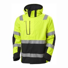 Helly Hansen Alna 2 High Vis Yellow Black Waterproof Shell Work Jacket