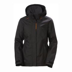 Helly Hansen Luna Black Waterproof Hooded Ladies Shell Workwear Jacket