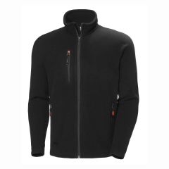 Helly Hansen Oxford Black Zipped Front Workwear Polartec Fleece Jacket