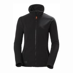 Helly Hansen Luna Black Zipped Front Polartec Fleece Ladies Work Jacket