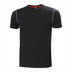 Helly Hansen Oxford Pure Cotton Black Short Sleeve Workwear T Shirt