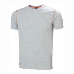 Helly Hansen Oxford Pure Cotton Grey Short Sleeve Workwear T Shirt