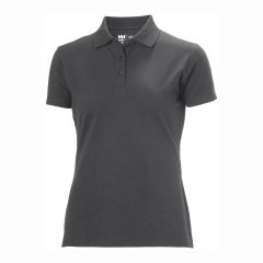 Helly Hansen Manchester Grey Cotton Short Sleeve Ladies Polo Shirt