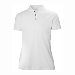 Helly Hansen Manchester White Cotton Short Sleeve Ladies Polo Shirt