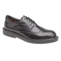 Himalayan 9810 Black Leather Brogue Metal Free Executive Safety Shoes