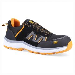 Caterpillar Accelerate Metal Free ESD S3 Black Orange Safety Trainers