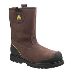 Amblers Safety FS223 Brown Leather Goodyear Welted Safety Rigger Boots