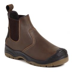 Apache AP715SM Brown Leather Scuff Cap S3 Water Resistant Safety Dealers