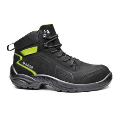 Base Chester Top B0177 Black Green Leather S3 SRC Safety Hiker Boots