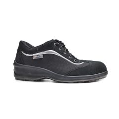 Base Iris B0314 Black Textile and Suede S1P SRC Ladies Safety Shoes