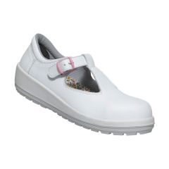 Parade Batina White Microfiber Ladies Buckle Fastened Safety Work Shoes