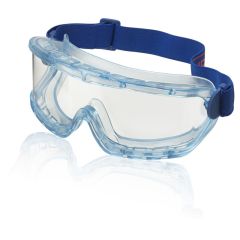 Premium Blue Frame Wide Vision Anti Mist and Scratch Safety Goggles