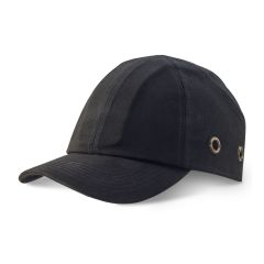 Safety Baseball Style Lightweight ABS Black Bump Cap with Ventalation