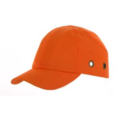 Safety Baseball Style Lightweight ABS Orange Bump Cap with Ventalation
