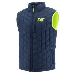 Caterpillar Lightweight Insulated Zipped Front Blue Workwear Bodywarmer