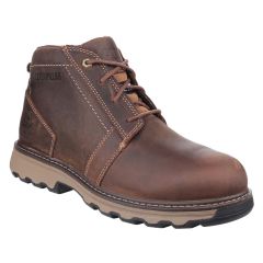 Caterpillar Parker Brown Full Grain Leather Mens Safety Work Boots